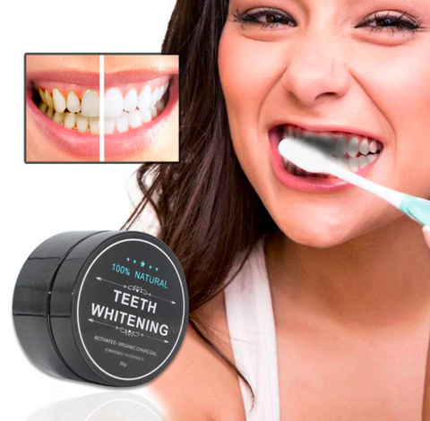 Image of Natural activated charcoal teeth whitening